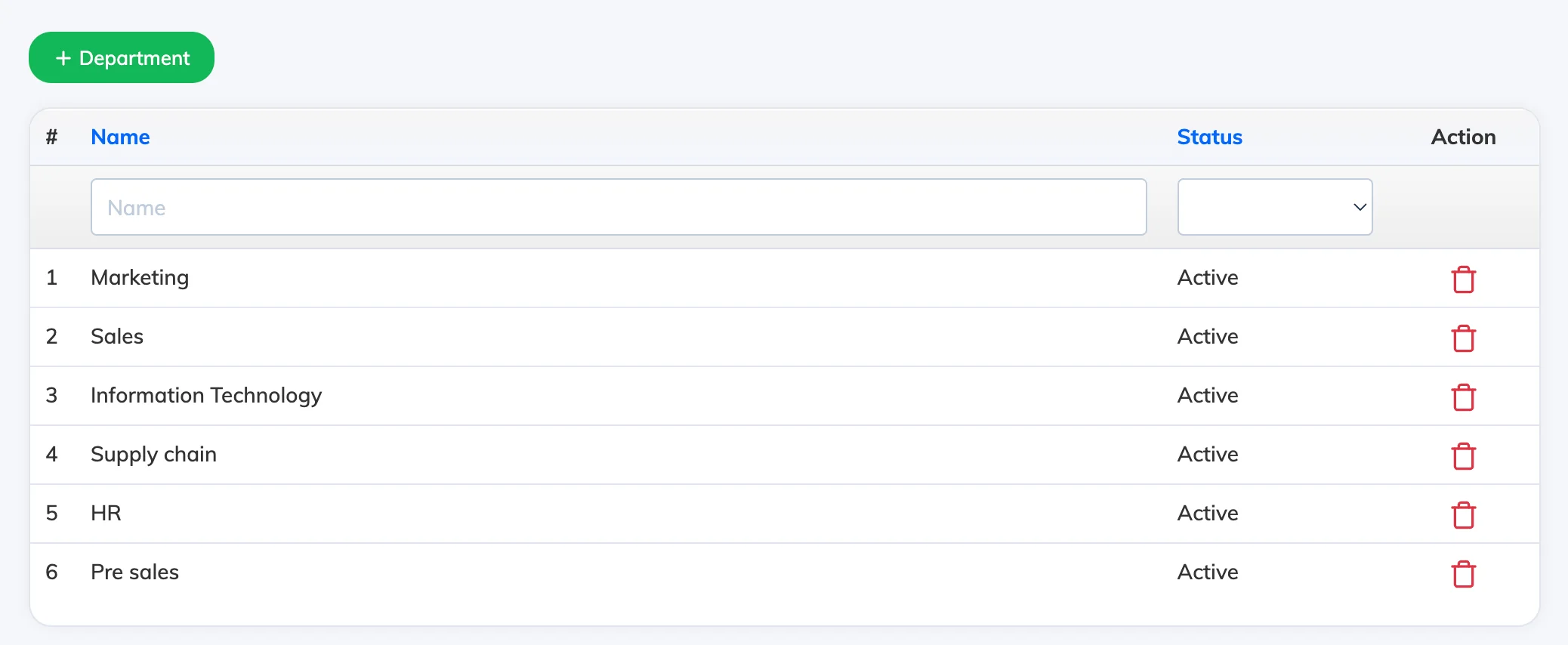 Add new Designation, Department, and Zone in AlphaLearn LMS