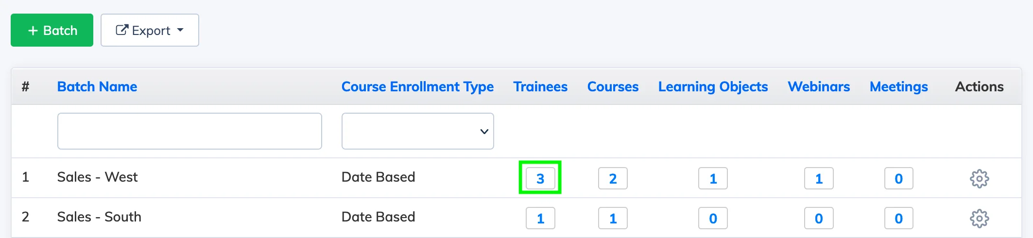 Add Trainees to a Batch in AlphaLearn LMS
