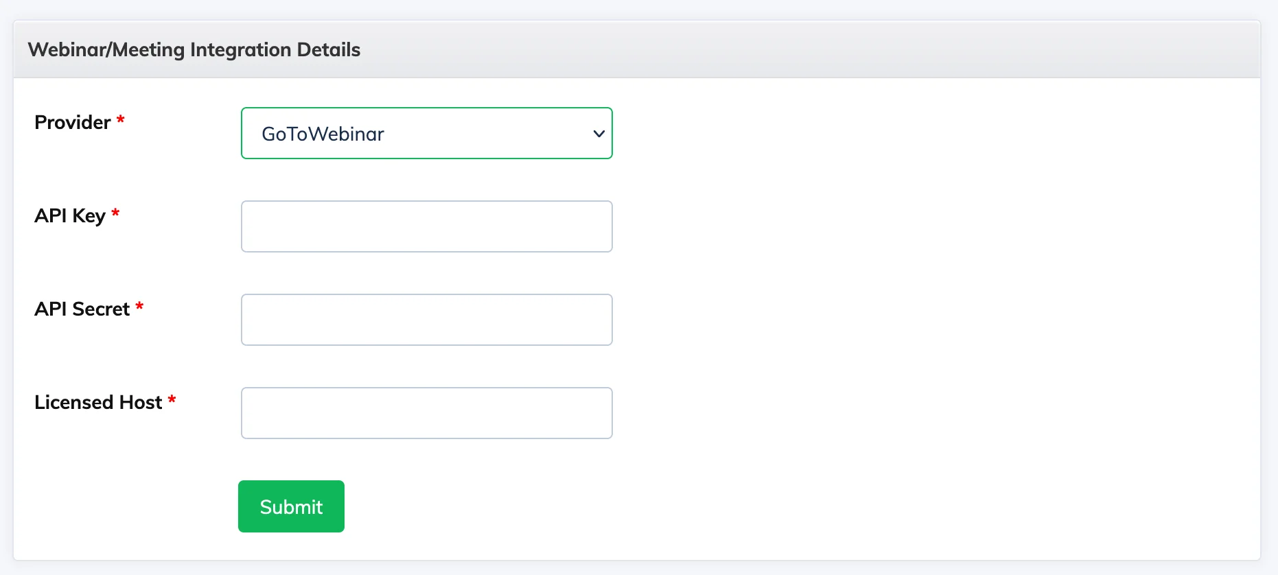 GoToWebinar integration with AlphaLearn LMS