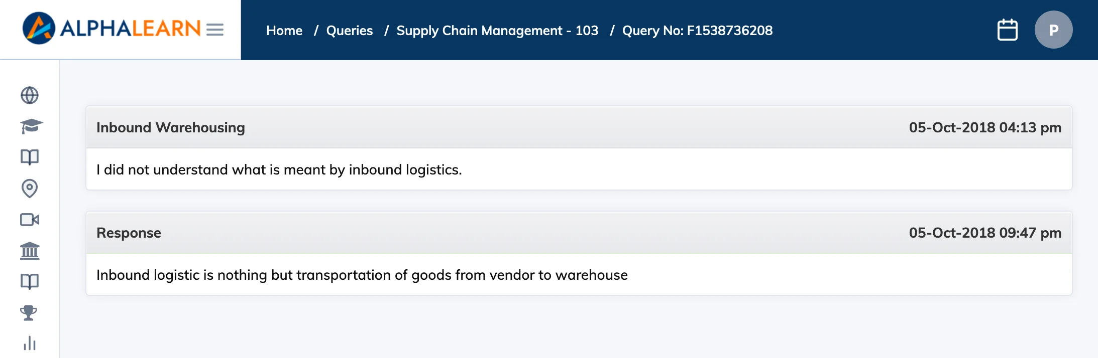 Create a Query in AlphaLearn LMS