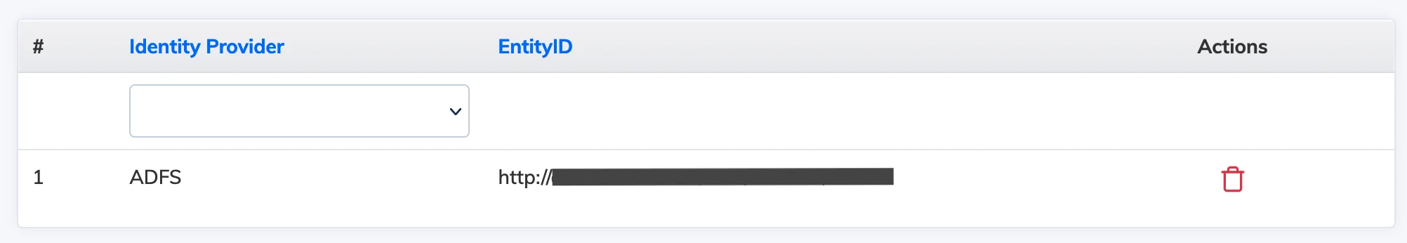 SSO configuration screen in AlphaLearn LMS